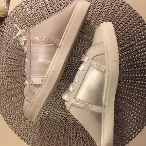 Worn Once Free People Naples White Slip-on Sneakers Mules